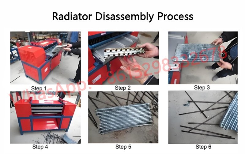 Radiator disassembly process